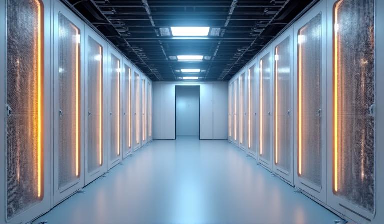 Secure server and data storage facility visual